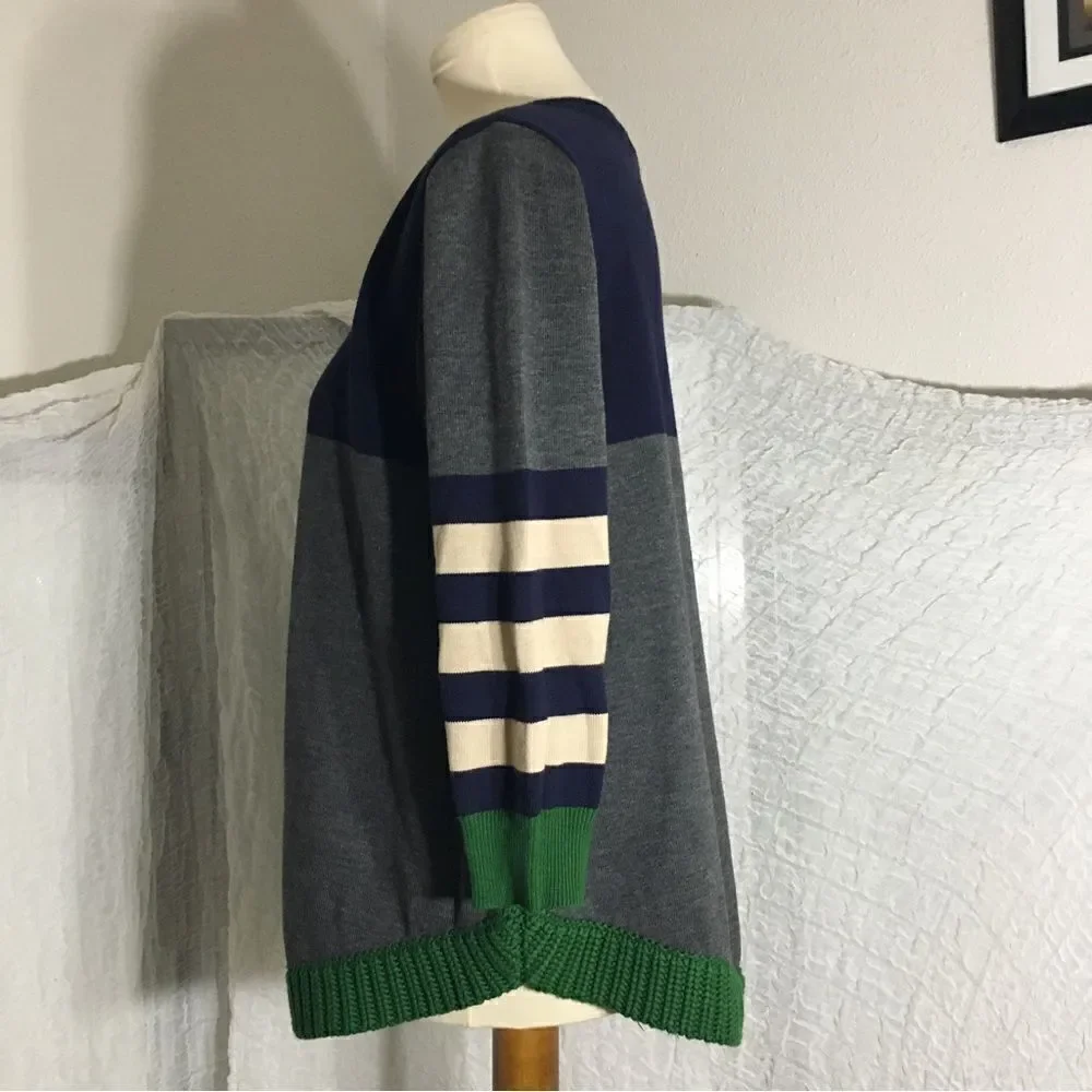 Lili's Loft Color Block Sweater Top Size Medium - Picture 8 of 9
